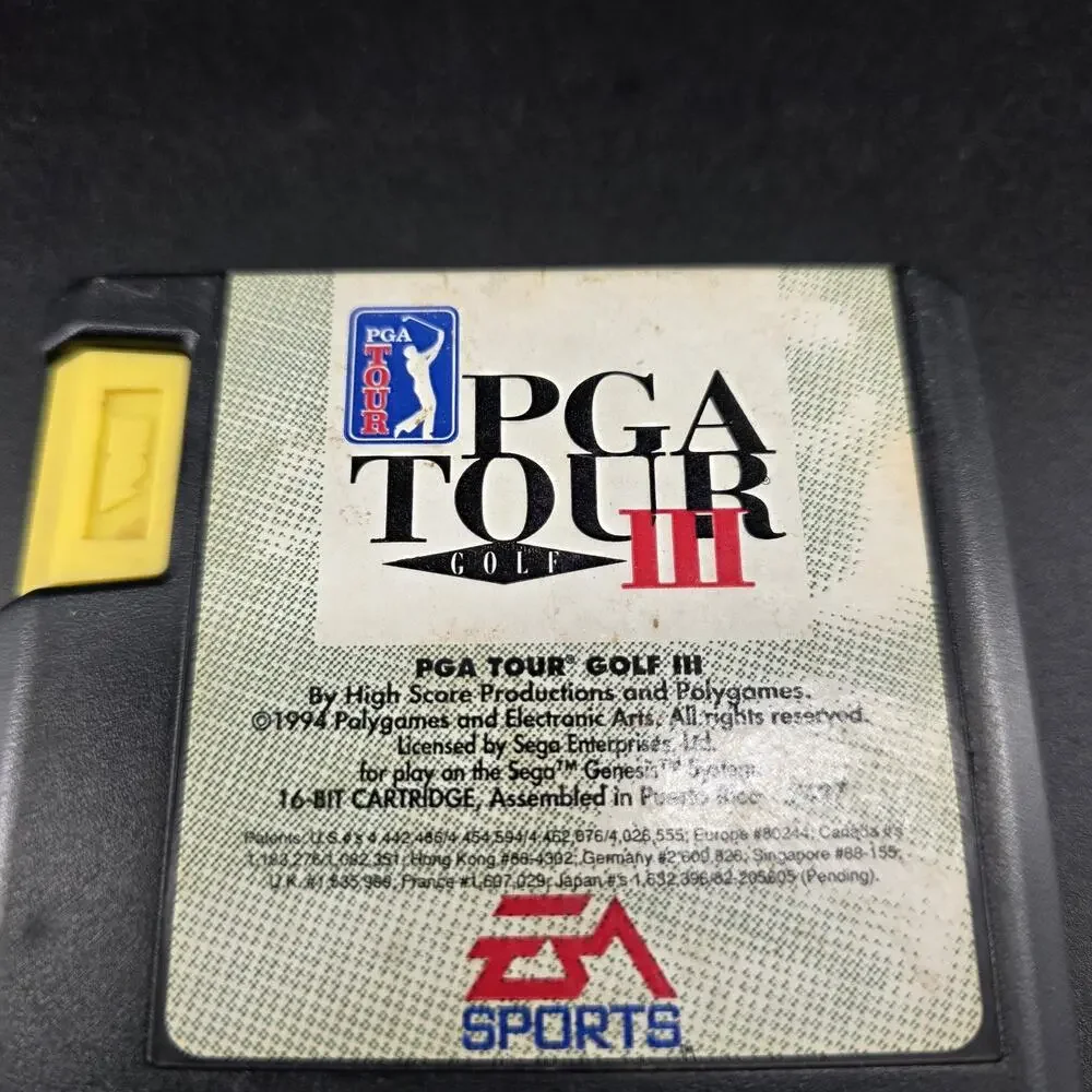 PGA Tour Golf III 3 Sega Genesis (1994) EA Sports Video Game Cartridge Only